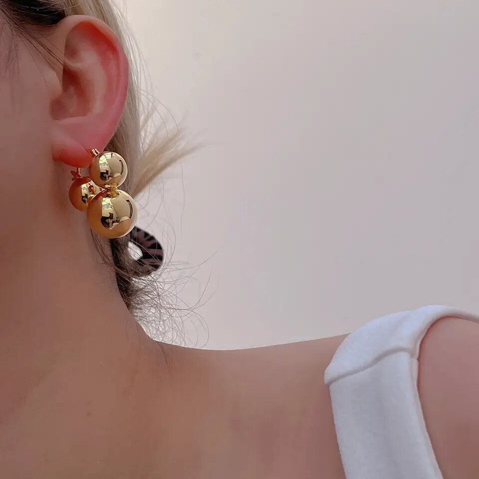Water-drop Gold/Silver Plated Luxury Chunky Earrings