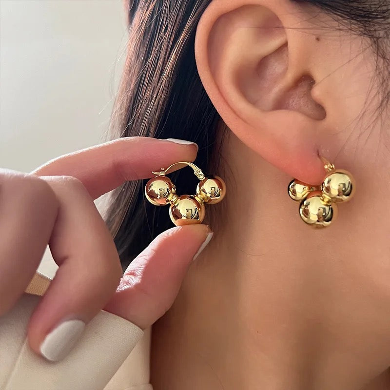 Water-drop Gold/Silver Plated Luxury Chunky Earrings