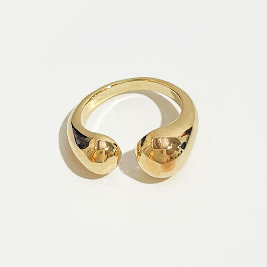 Peri's Box Gold/Silver Color Waterdrop Rings