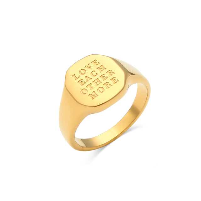 Engraved Message Rings