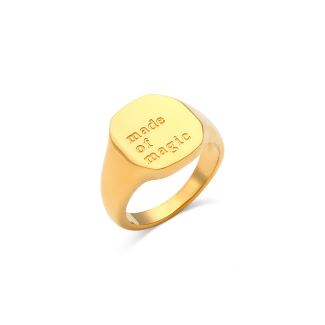 Engraved Message Rings