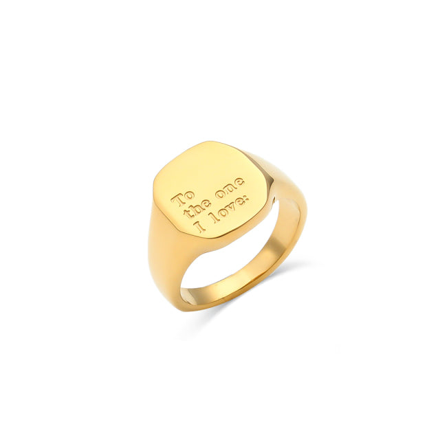 Engraved Message Rings